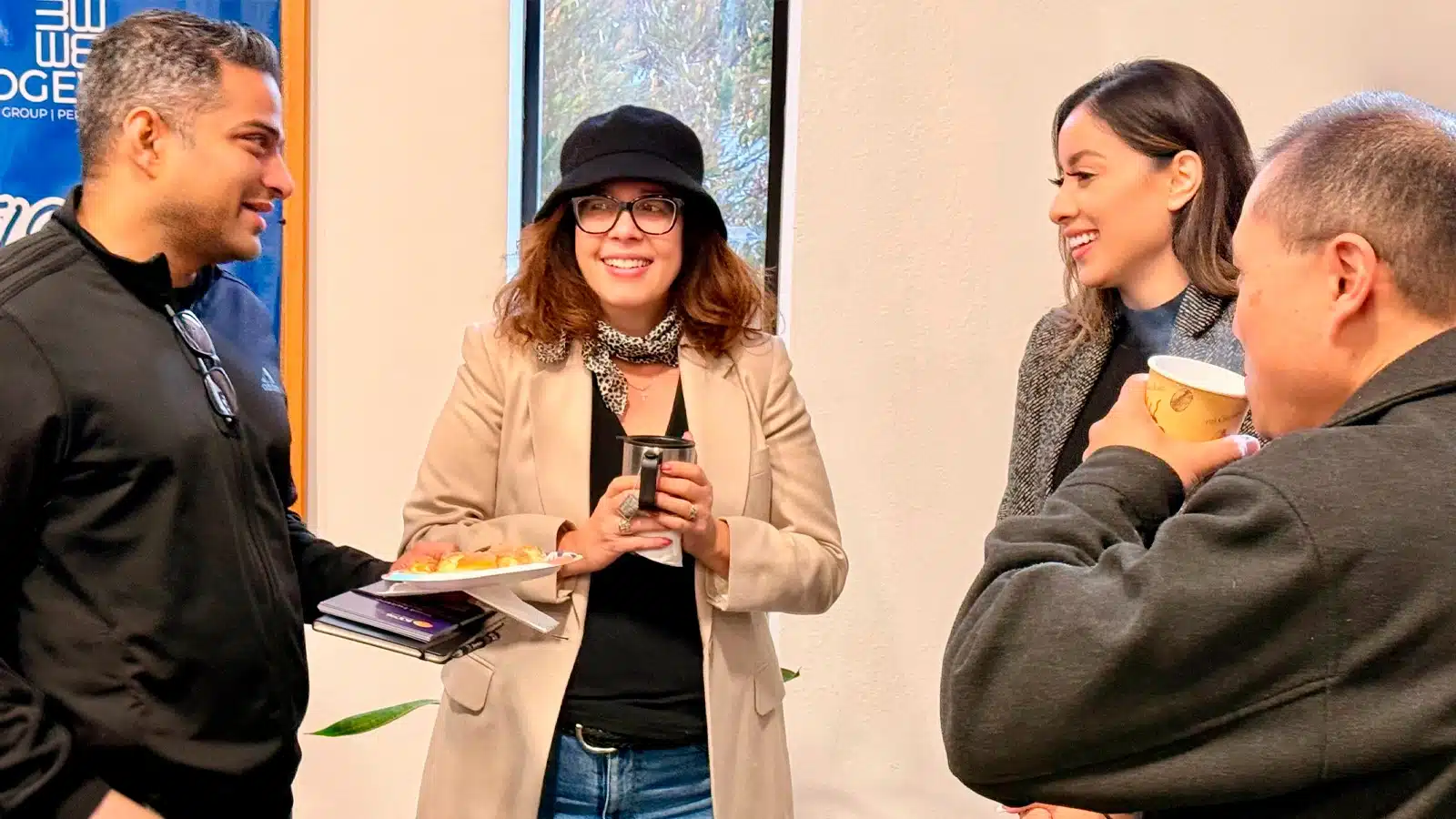 Attendees talking together at a Santa Fe Springs Leads Group gathering