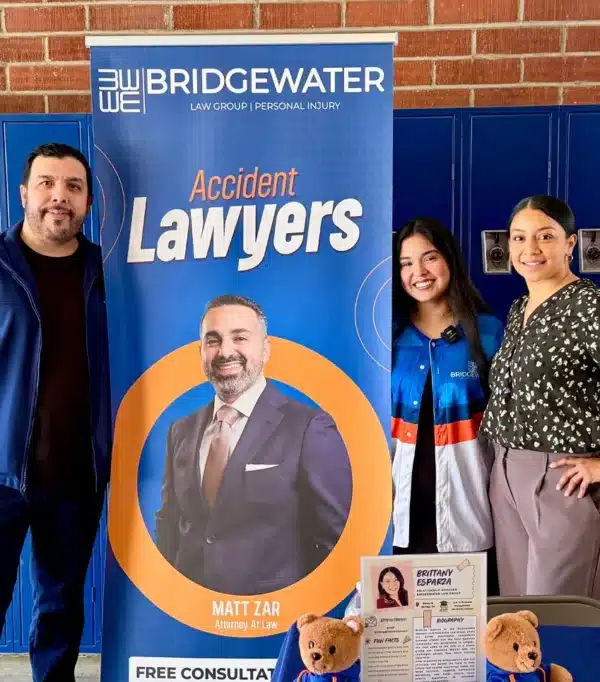 Bridgewater Law Group Team at St. Lucy’s Priory High School booth