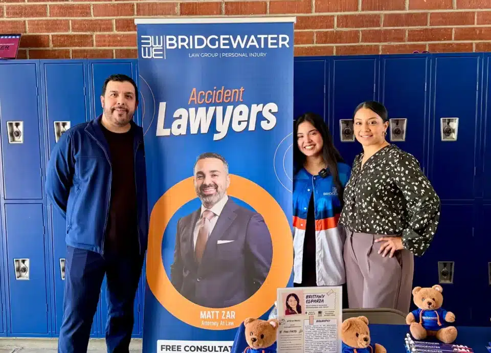 Bridgewater Law Group at St Lucys Priory High School Bridgewater Law Group Bridgewater Law Group Team at St Lucys Priory High School booth
