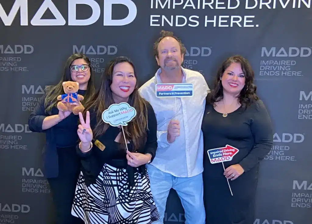 MADD Appreciation Lunch Group Photo Bridgewater Law Group MADD staff and visitors posing together