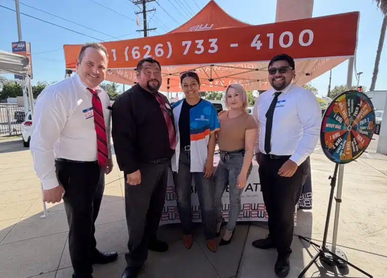 Bridgewater Law Group team with Budget Car Rental Norwalk staff during the Norwalk Multi-Chamber Mixer in Norwalk, California.