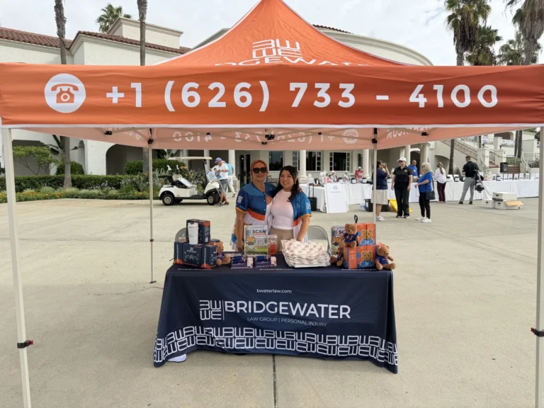 The Bridgewater booth at the 35th Annual CFGC Golf Tournament.